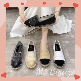 Giày bệt đế cói da mềm bigsize