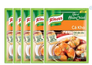 Lốc 5 gói Gia vị Cá Kho Knorr 28g