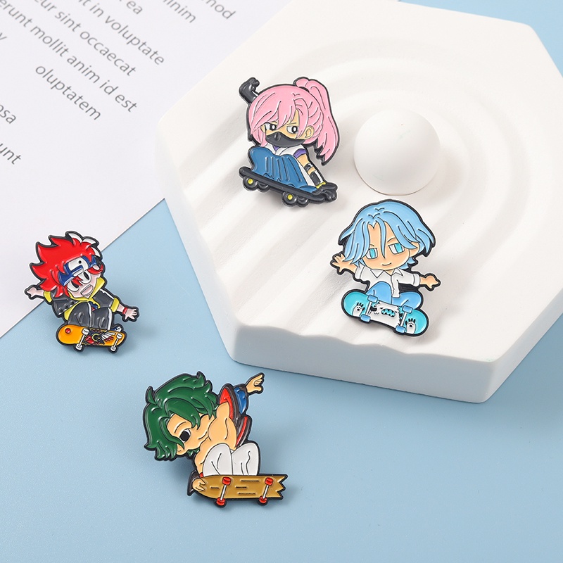 Pin cài áo manga anime SK8 The Infinity Trượt ván cực hạn chibi - GC497