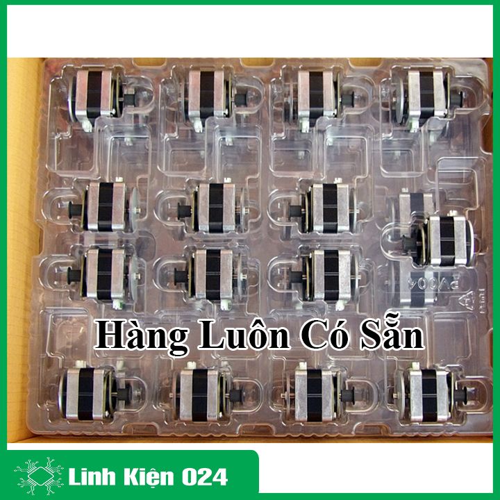 Động Cơ Bước 42BYG Có Giá Đỡ 1.3A 0.9 Độ
