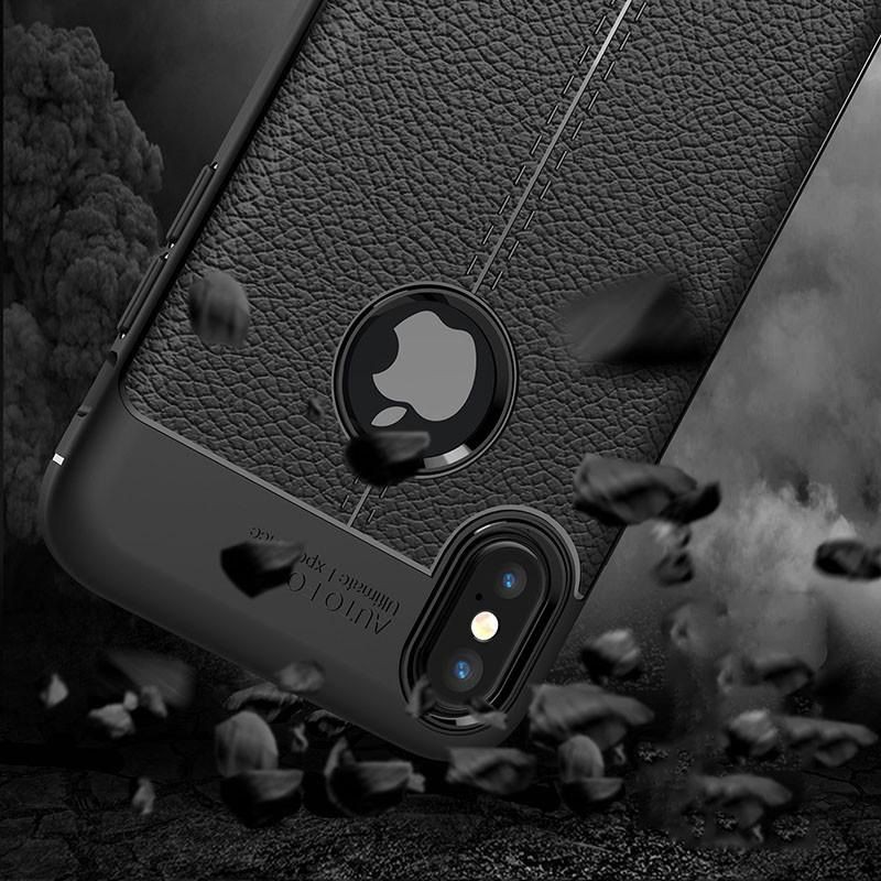 Ốp lưng dẻo vân da Auto Focus cho iPhone 7P/8P/X/XR/XS MAX/11/11PRO/11PROMAX/12/12PRO/12PROMAX