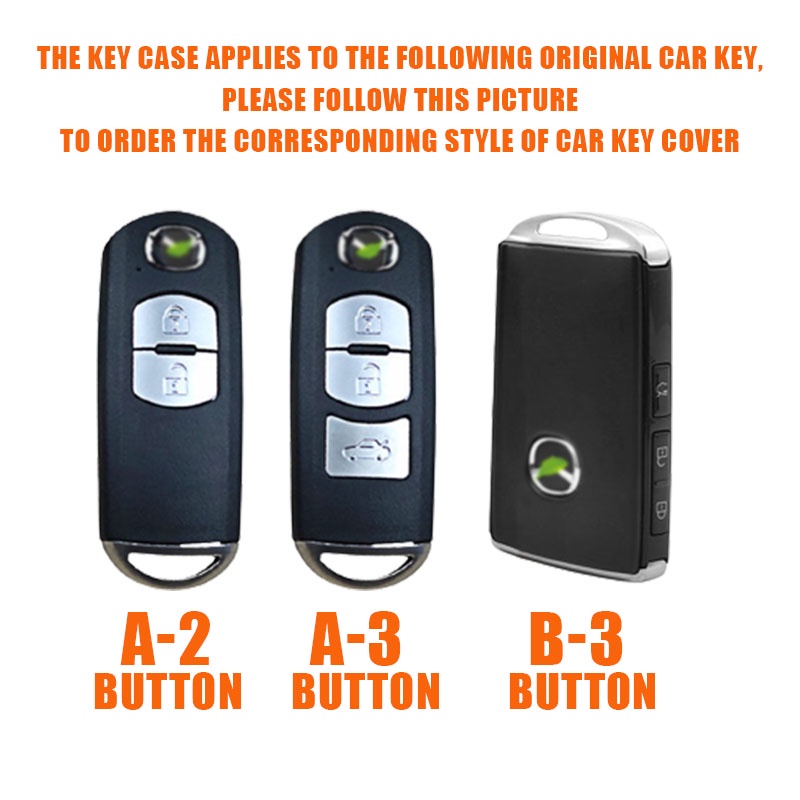 Vỏ Da Bảo Vệ Chìa Khóa Xe Hơi Mazda 3 Atez Phù Hợp Vỏ Bảo Vệ Chìa Khóa Xe Hơi Mazda cx-4cx-5cx-7cx-9cx-3 Atez 3 8 bao chìa khoá mazda 3 2017 bọc chìa khoá
