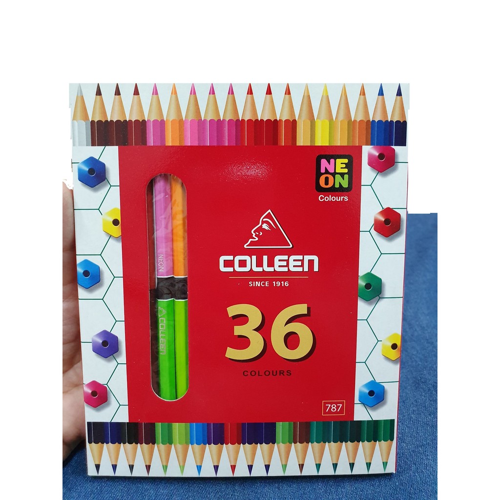 Chì màu Colleen Neon 2 đầu