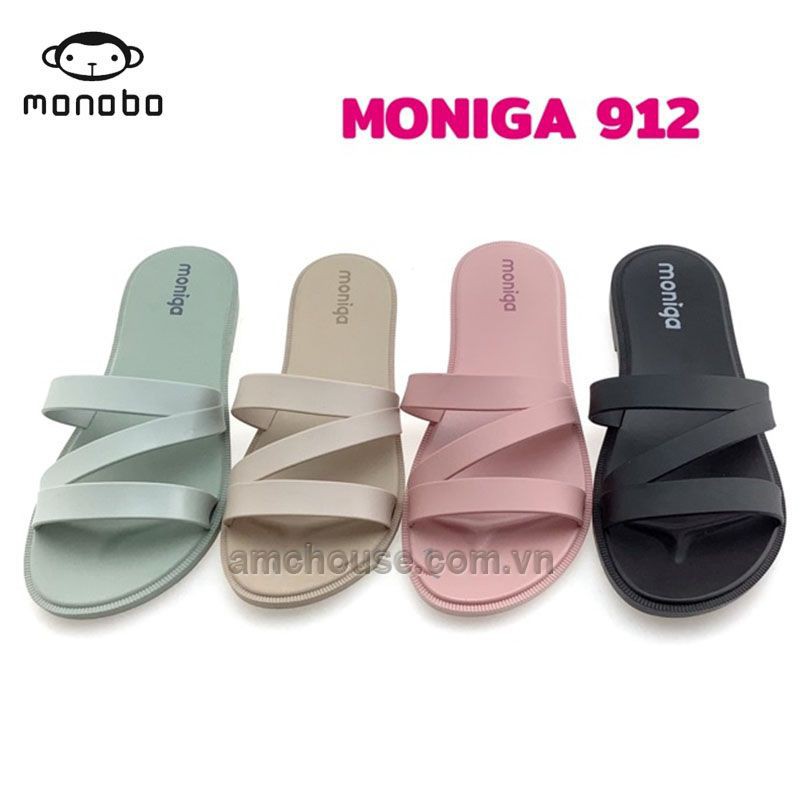 Dép nữ Thái Lan MONOBO quai chữ Z thời trang - Moniga 912 - đen