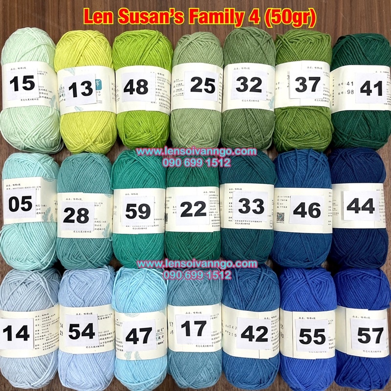 Len Susan’s Family 4 (Bảng màu 2) (cuộn 50gr)