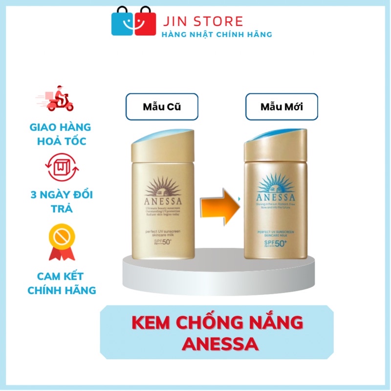 Kem Chống Nắng Anessa 60ml Perfect UV Skincare - Kem chống nắng Anessa Nhật bảno
