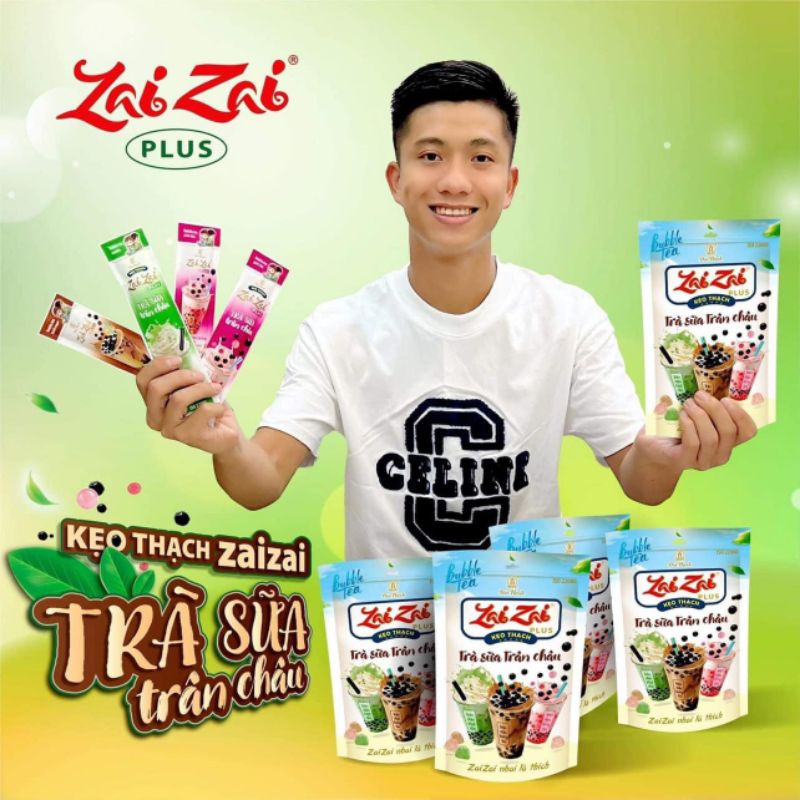 Túi 320g kẹo thạch zai zai trà sữa trân châu Đức Hạnh