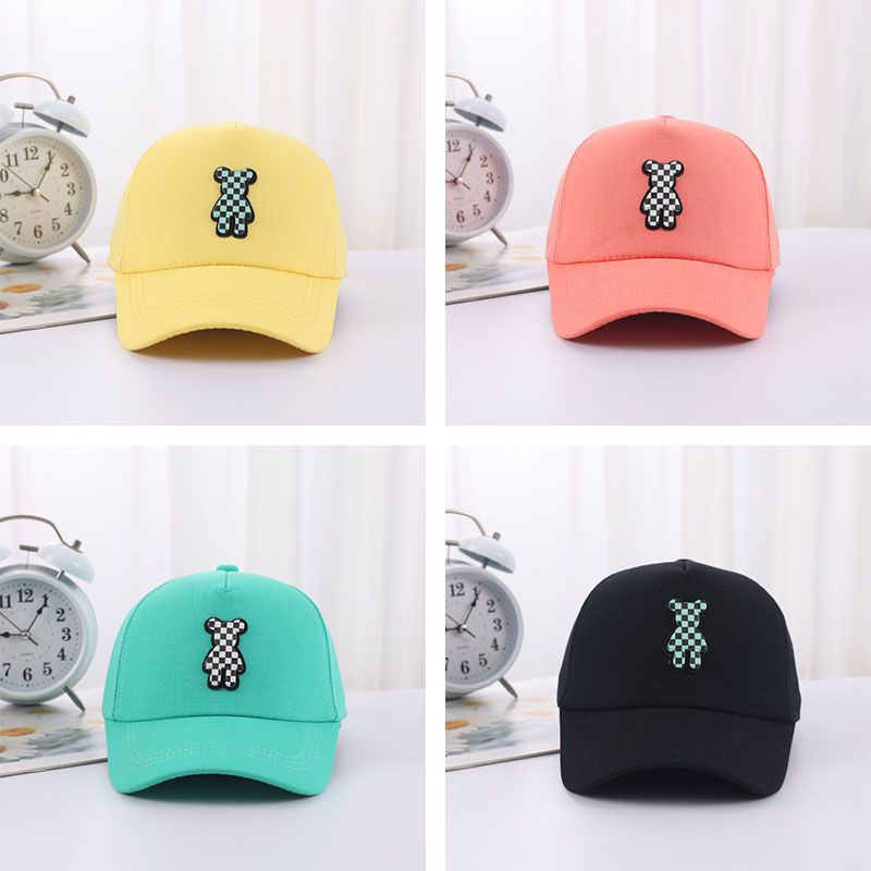 Mũ Lưỡi Trai Họa Tiết Sọc Caro Màu Trơn Chống Nắng Thời Trang Cho Bé Trai Và Gái