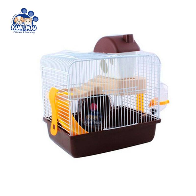 Lồng dành cho Hamster 2 tầng đa năng có máng trượt 23*17*30cm