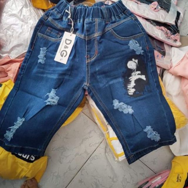 Quần jean lửng size 17-22(35-60kg)