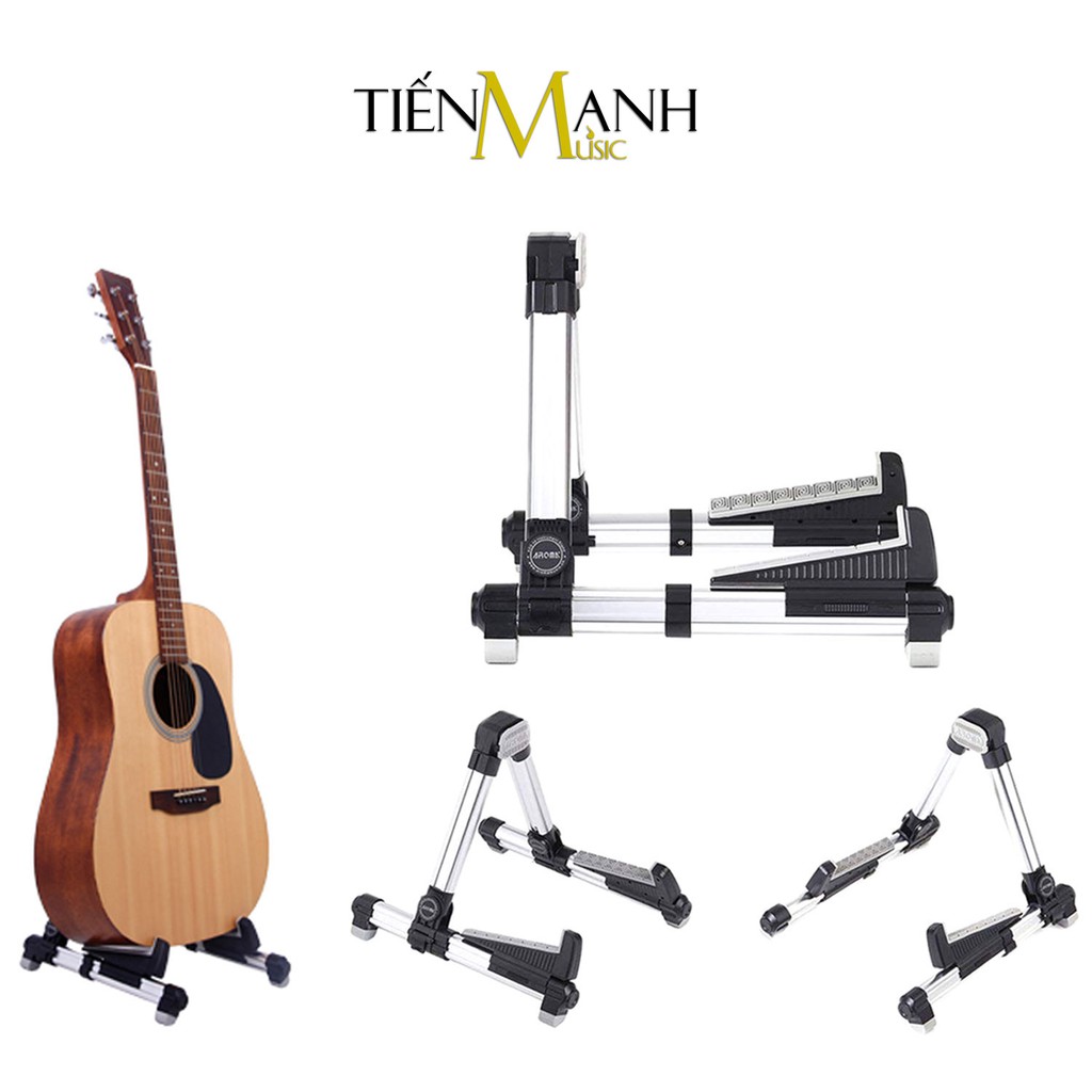 [Chính Hãng] Aroma AGS-08 Giá Để Đàn Guitar, Ukulele, Violin, Mandolin (Loại gấp nhỏ gọn AGS8 - Kệ chân đỡ chữ A AGS08)