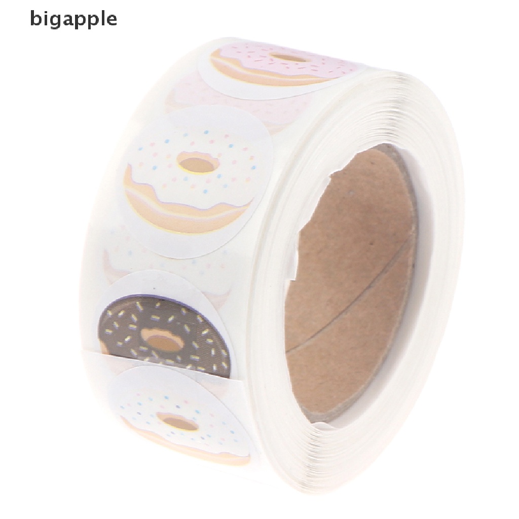 Set 500 Sticker Giấy Nến Hình Bánh Donut Với 8 Kiểu Dáng Khác Nhau