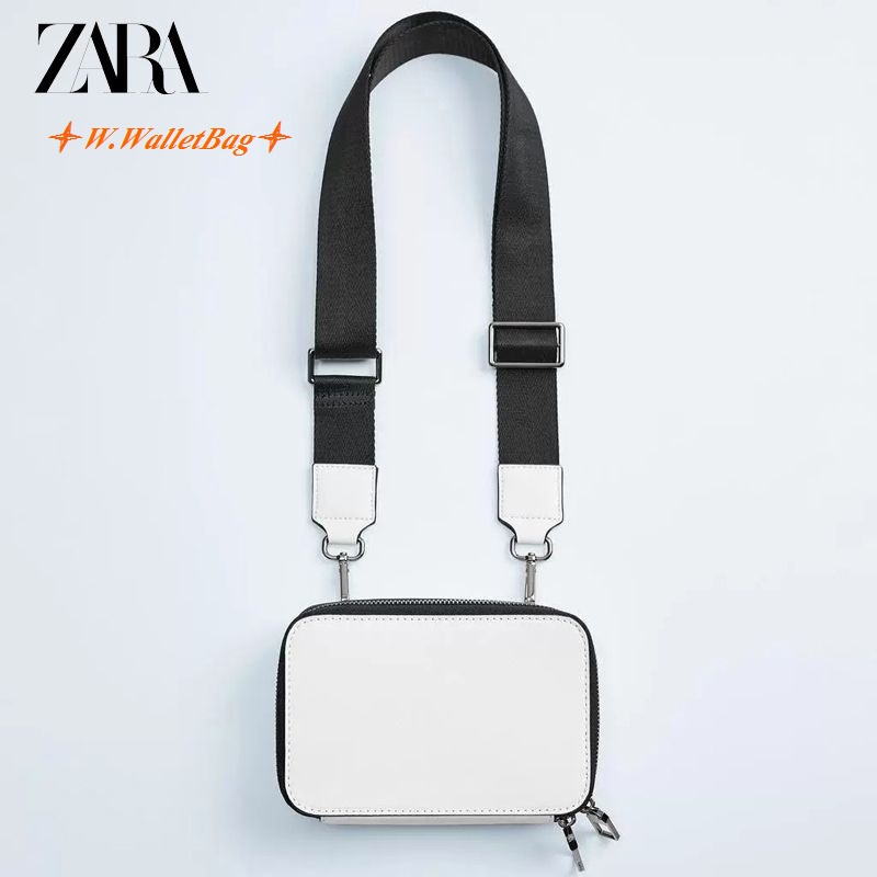 ZARA Túi Đeo Chéo Dáng Vuông Nhỏ Thời Trang Cao Cấp Dành Cho Nam Nữ