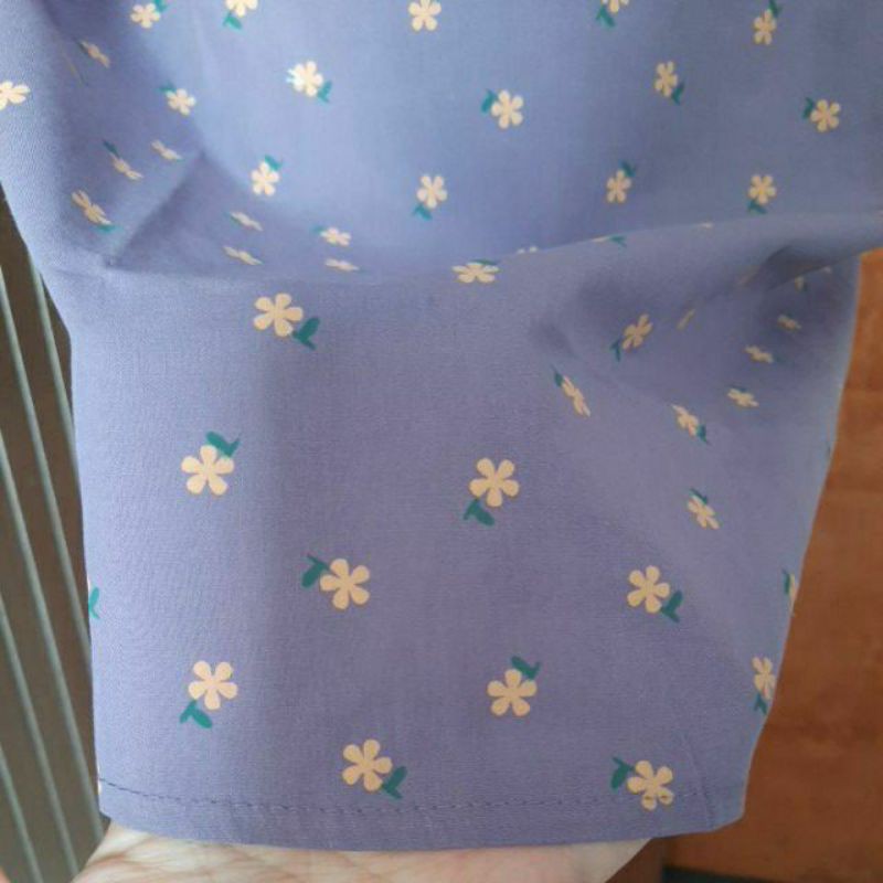 Đầm hoa nhí tím 2 dây cột nơ kèm ảnh thật | BigBuy360 - bigbuy360.vn