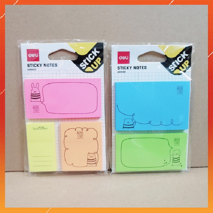 Giấy nhắn hình - Giấy note hình Deli A55502