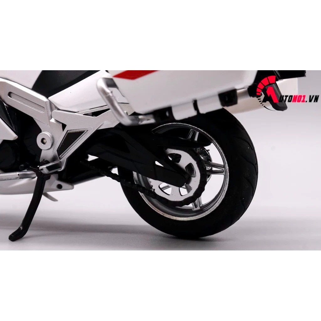 MÔ HÌNH BMW R 1200RT POLICE RED 1:12 HUAYI ALLOY 7656