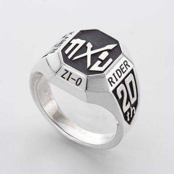 Nhẫn Mạ Bạc 925 Kỷ Niệm 20 Năm Kamen Rider Phong Cách retro Cá Tính Dành Cho Nam Và Nữ