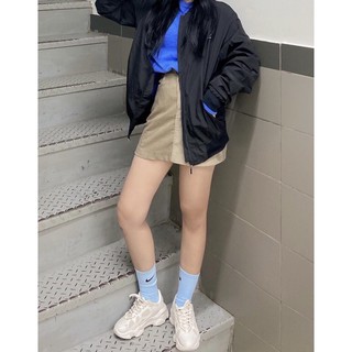 KIM - Corduroy 2 sided Skirt - Chân váy nhung tăm màu nâu đá (có quần bên trong)