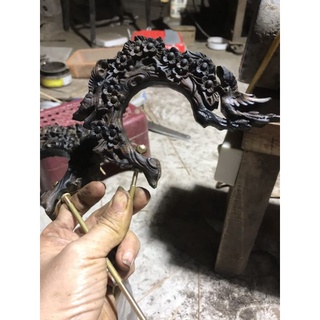 Combo móc nậm mun đục CNC lồng vuông