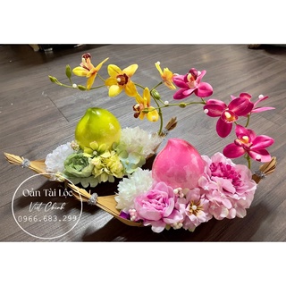 Oản mộc dâng lễ - oản thuyền đào