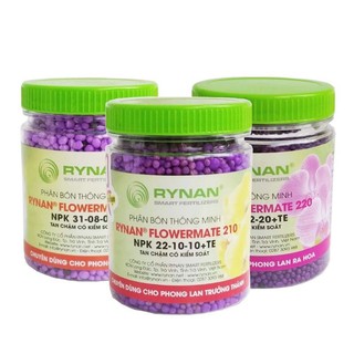 phân bón thông minh RYNAN lọ 150gam chuyên bón cho hoa lan, các loại hoa và cây cảnh.