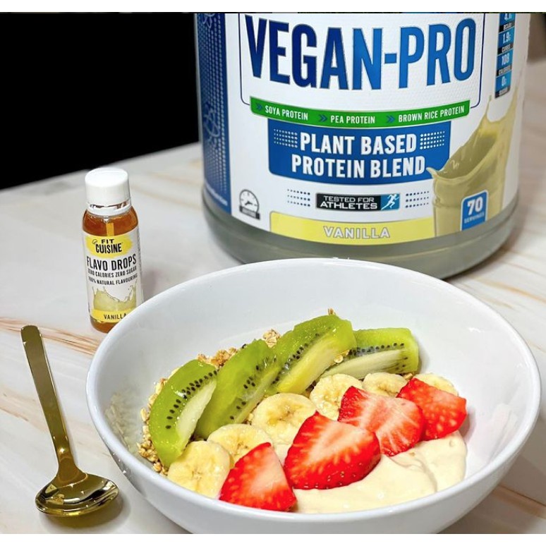 Sữa VEGAN PRO Applied Nutrition Tăng Cơ Thực Vật  Whey Protein 2,1kg 70 Lần Dùng Phát Triển Cơ Bắp Từ Các Loại Hạt