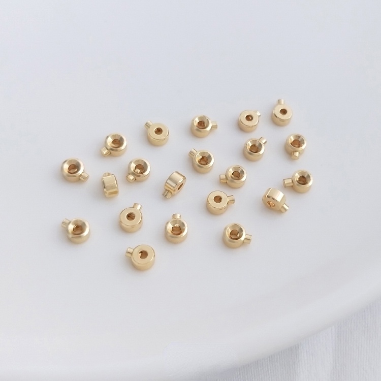 Khóa Kẹp Cố Định Vòng Tay / Dây Chuyền Bằng Đồng Mạ Vàng 14K Nhiều Màu Sắc diy