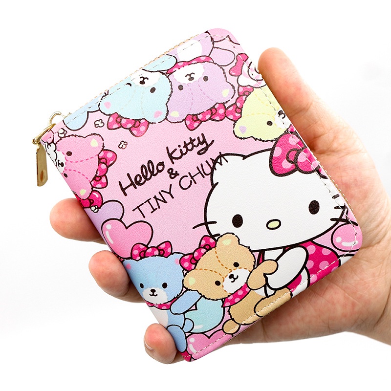 Ví Nhỏ Đựng Tiền Xu Hình Hello kitty Dễ Thương Có Khóa Kéo Cho Bé Gái BY2 YB2
