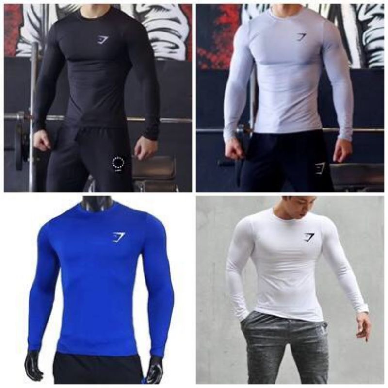 Combo 4 áo thun giữ nhiệt dài tay nam, áo thun body nam co dãn 4 chiều chất đẹp