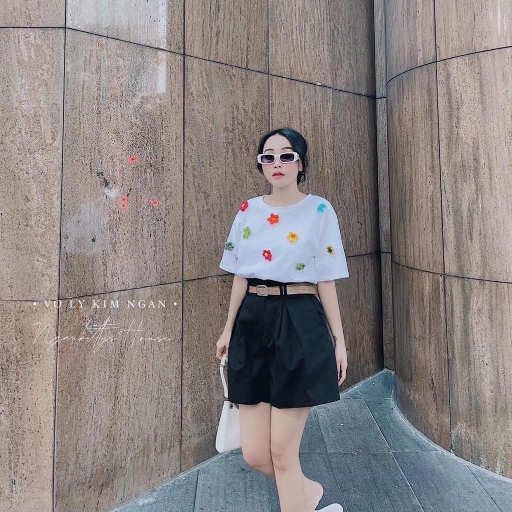 Set đồ nữ cá tính, set quần sóc áo thun đi chơi sang chảnh mùa hè đẹp YA140 | BigBuy360 - bigbuy360.vn