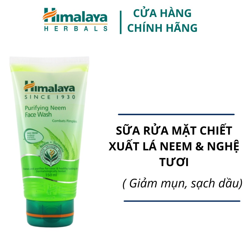 Combo sạch mụn bã nhờn Himalaya Neem cho da mụn Face wash 100ml + Neem Scrub 100ml + Neem Face Pack 100ml