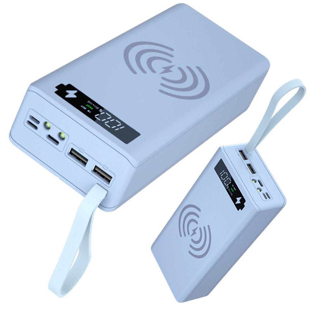 Pin Sạc Dự Phòng Không Dây 16 X 18650 Có Màn Hình LCD Hiển Thị Đèn LED Giá Đỡ