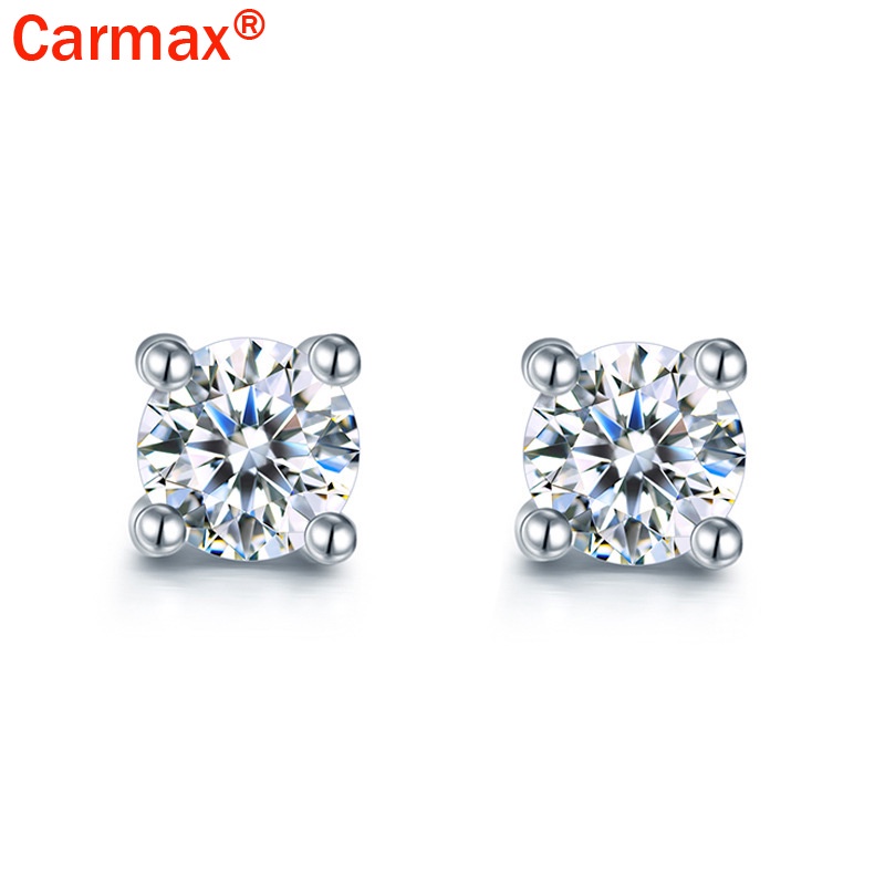 Bông Tai Hình Moissanite Đơn Giản Thời Trang