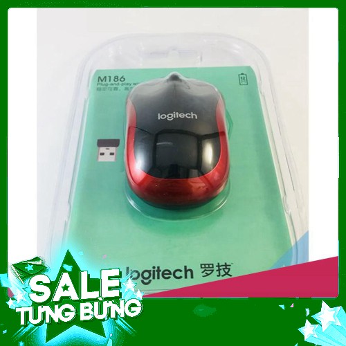 SeO GIA BAT NGO  chuột không dây logitech m186 HOT MỚI