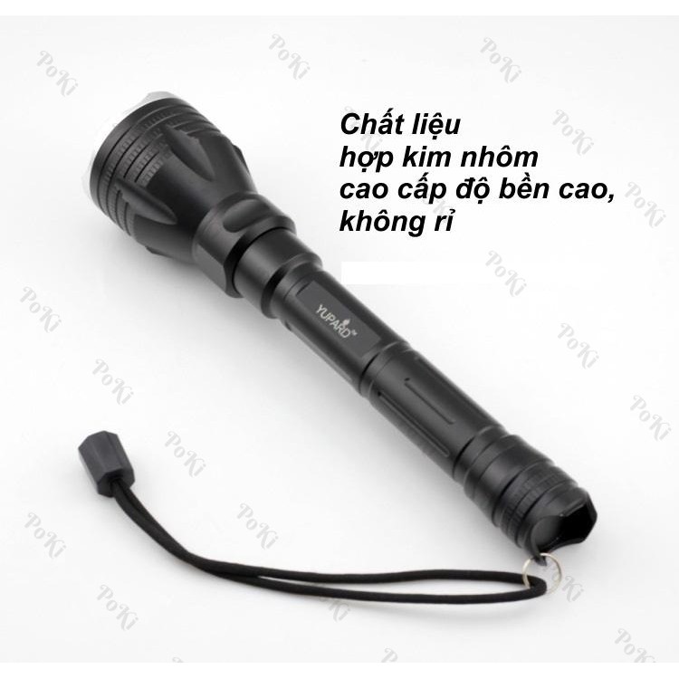 Đèn lặn biển cầm tay DÀI lặn sâu tối đa 50m, độ sáng 1200Lm với 3 chế độ sáng cao cấp - POKI