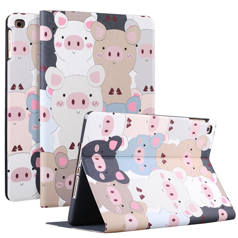 Bao Da Cover Ipad Air / Air 2 / New 2017 / New 2018 Hỗ Trợ Smart cover Hoa Văn Dễ Thương
