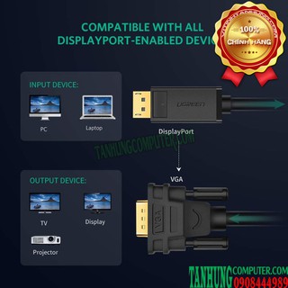 Cáp Displayport To VGA Ugreen 10247
