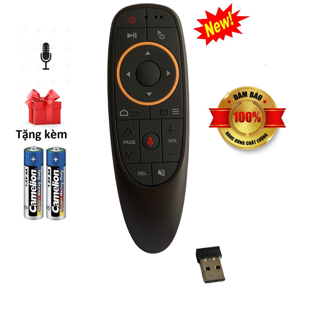 Điều khiển chuột bay G10 có giọng nói tivibox - Hàng tốt [ tặng kèm pin]