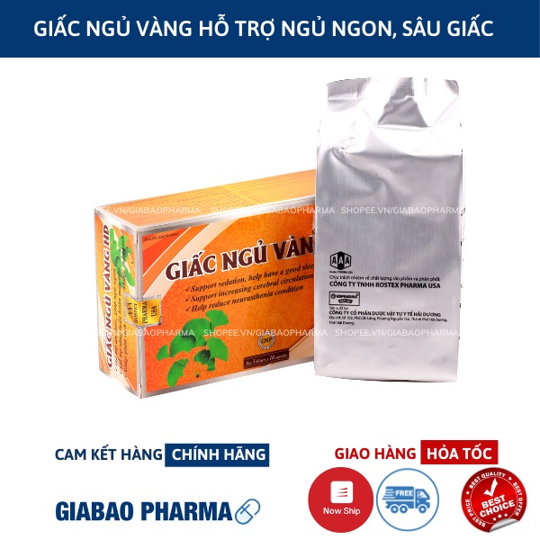 Viên uống GIẤC NGỦ VÀNG HD hỗ trợ thần kinh, giúp ngủ ngon