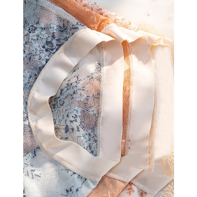 Quần lót su lụa sữa ren hoa hồng cao cấp 112