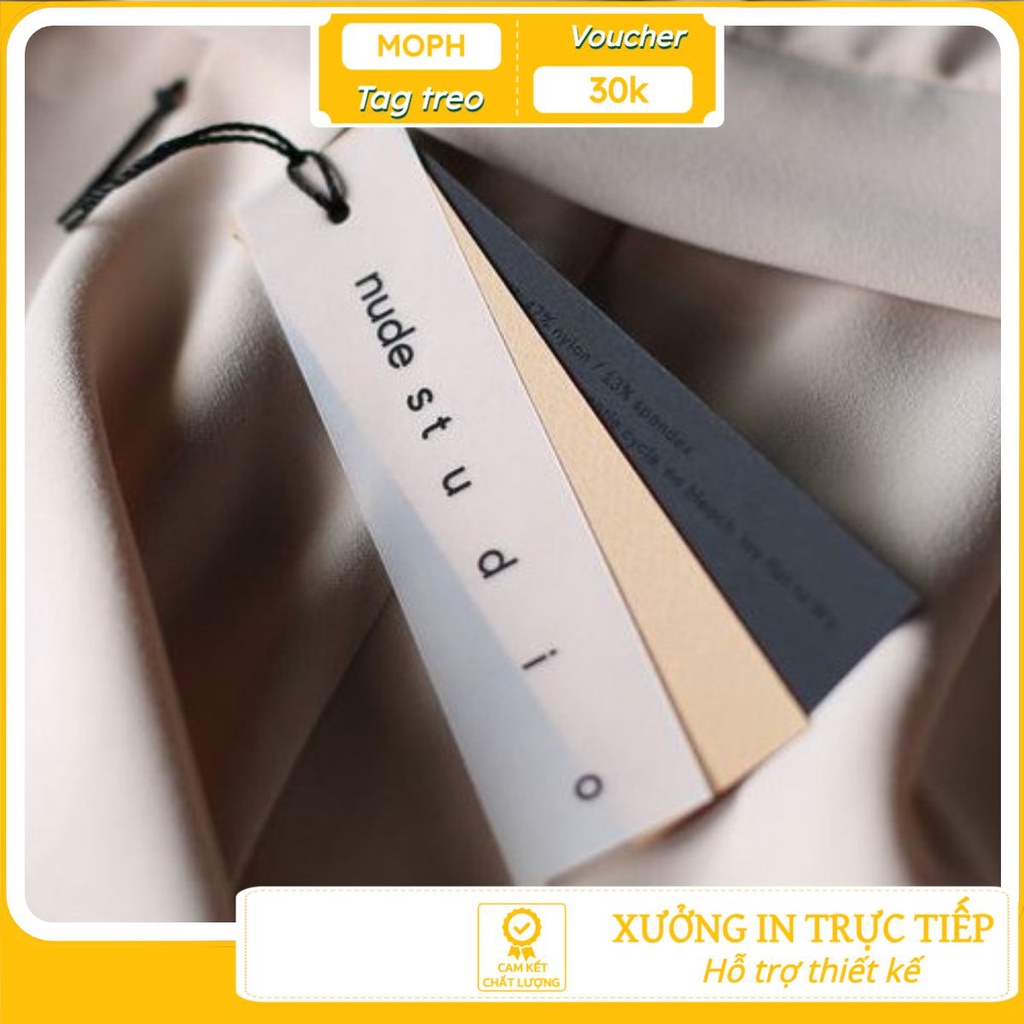 Tag Thời Trang Mác Treo Quần Áo Thông Tin Thương Hiệu Size Số Kích Thước In Theo Yêu Cầu Xưởng In MoPh Độc Đáo Ấn Tượng