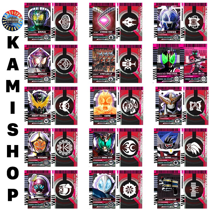 Card Kamen Rider Decade KAMISHOP Mẫu Mới Set 2