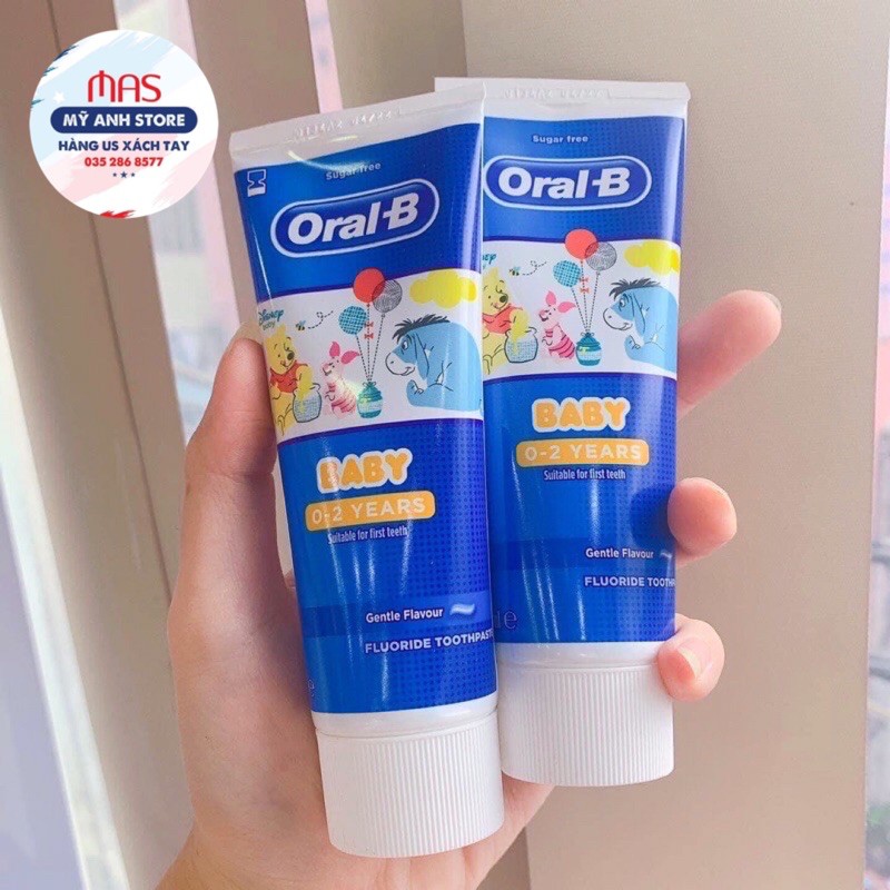 [ CHÍNH HÃNG ] Kem đánh răng cho bé Oral-B Kids từ sơ sinh đến 2 tuổi 75ml