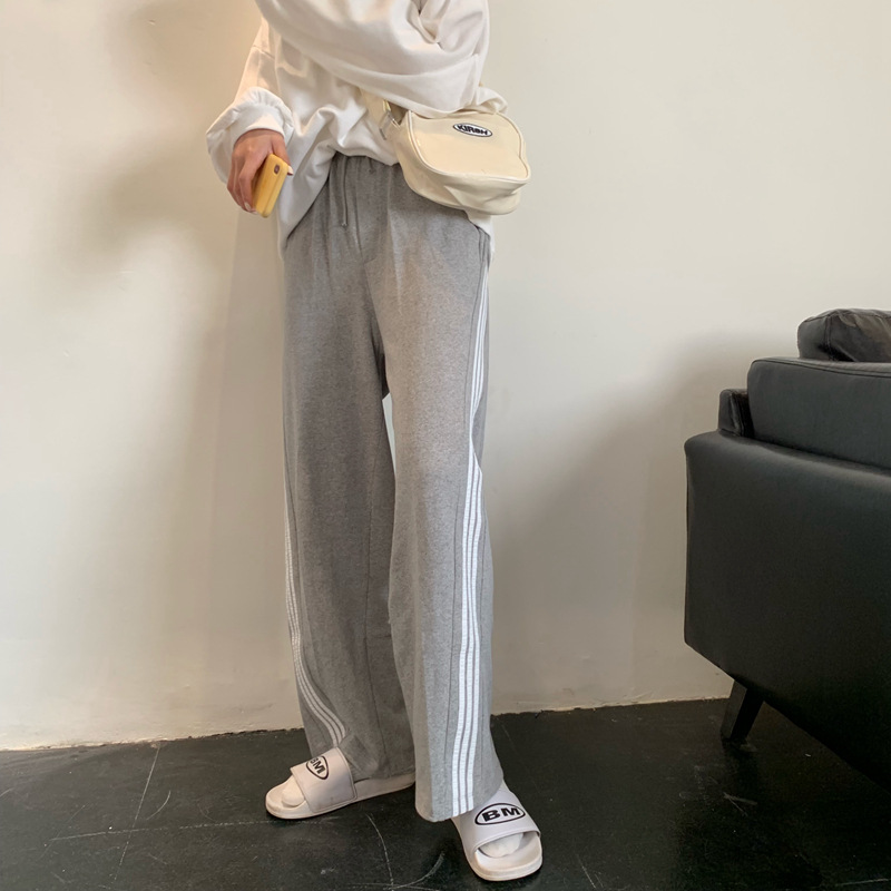 Quần dài lưng cao dáng rộng có size S-4XL thời trang năng động cá tính cho nữ