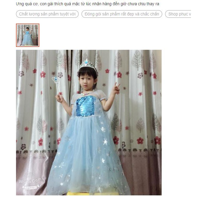 🍄  Váy Elsa Cho Bé Gái Mẫu Mới Đẹp Nhất 2023. Đầm Công Chúa Elsa Có 2 Màu Xanh, Hồng