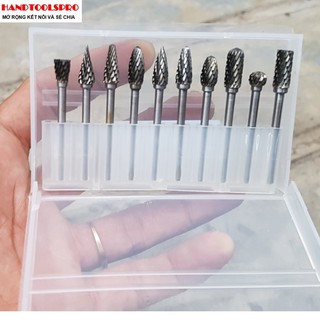 Bộ 10 Cây Mũi Mài Hợp Kim Cán 3mm Size 6mm JIN YING PAI