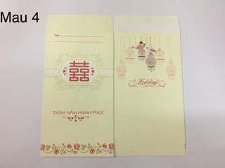 Phong bì mừng đám cưới bắt mắt