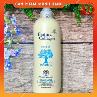 Dầu Xả Phục Hồi Tóc YuiluiM Biotin & Collagen Conditioner 1000ml
