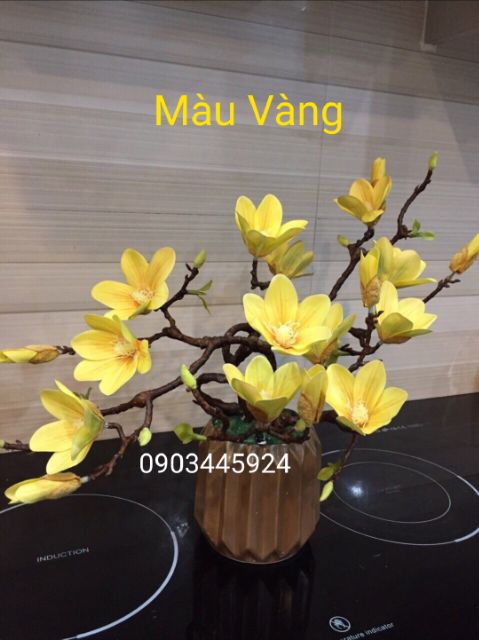 Cành Mộc Lan Casu Cao Cấp 60cm- Hoa giả