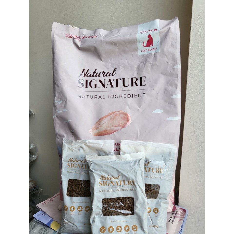 [RẺ VÔ ĐỐI] Thức ăn hạt hữu cơ cho mèo Natural Signature 4,8kg